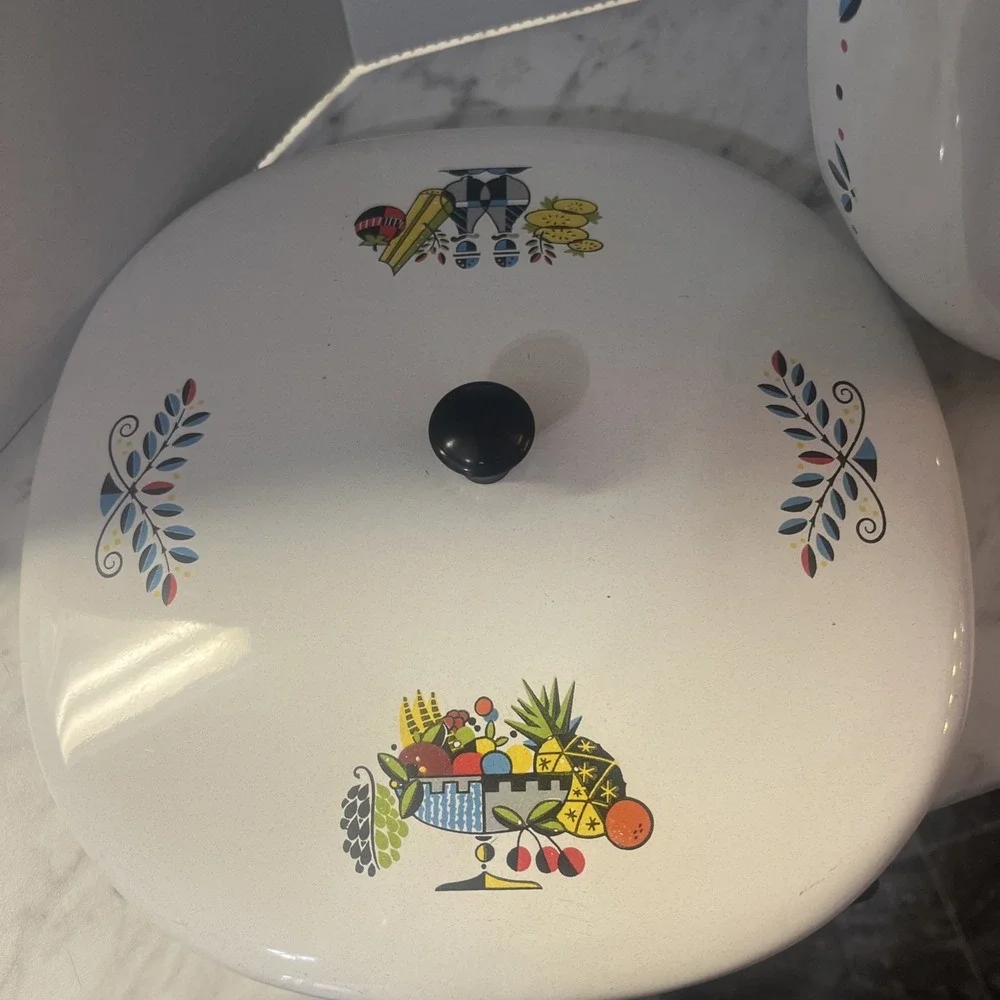 Vtg Skillet Frying Pan Berggren Enamel 8 